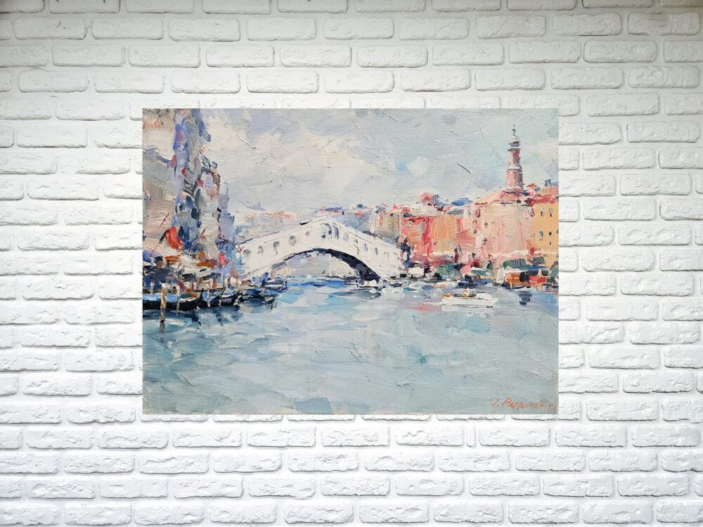 міський пейзаж картина, петровський картини купити, місто картина, париж картина, імпресіонізм картина, картини з Венецієб, Венеція картина
