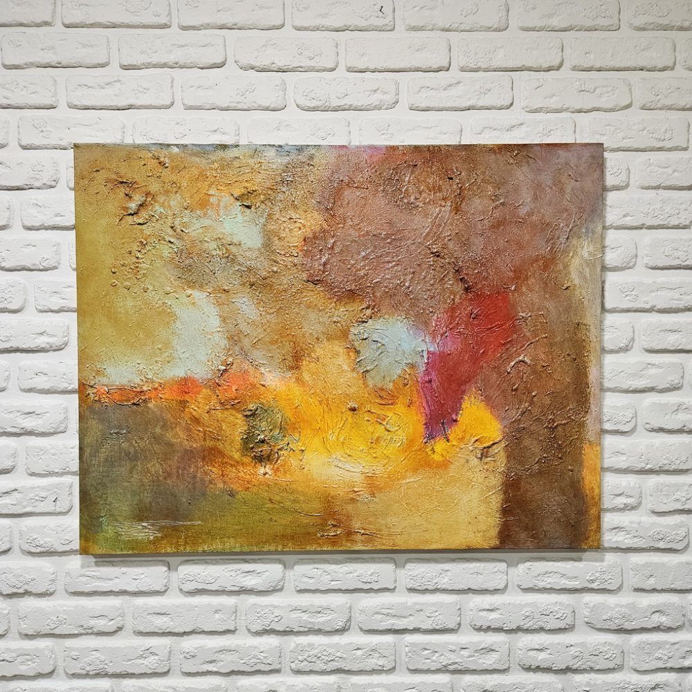 велика абстракція купити Київ, абстрактна картина, пастельна абстракція, абстрактний пейзаж картина купити
