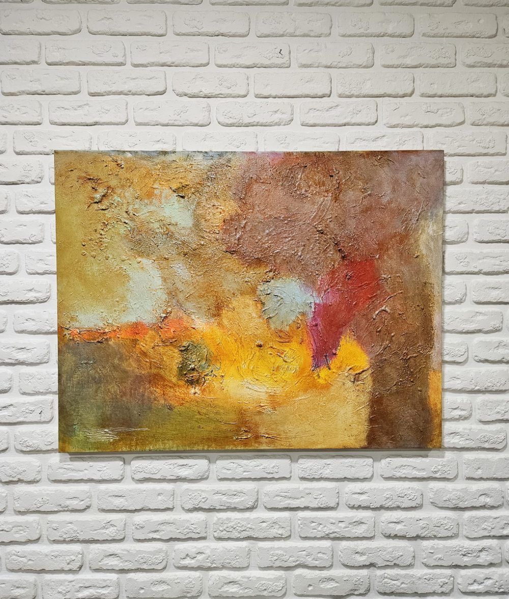 велика абстракція купити Київ, абстрактна картина, пастельна абстракція, абстрактний пейзаж картина купити