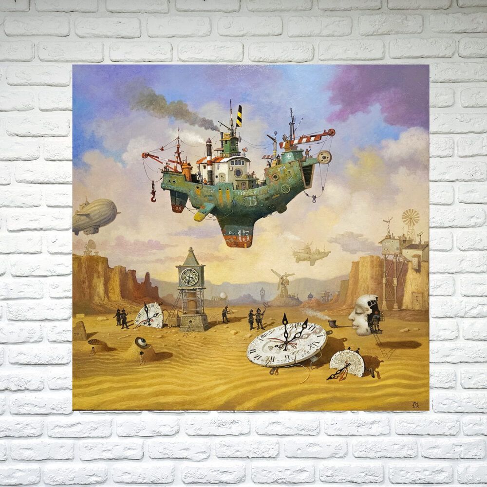 сюрреалізм картина, відомий художник Малиш сергій, велика жанрова картина, поп фанк картина, фентезі картина, фантастичний пейзаж картина, подарунок керівнику