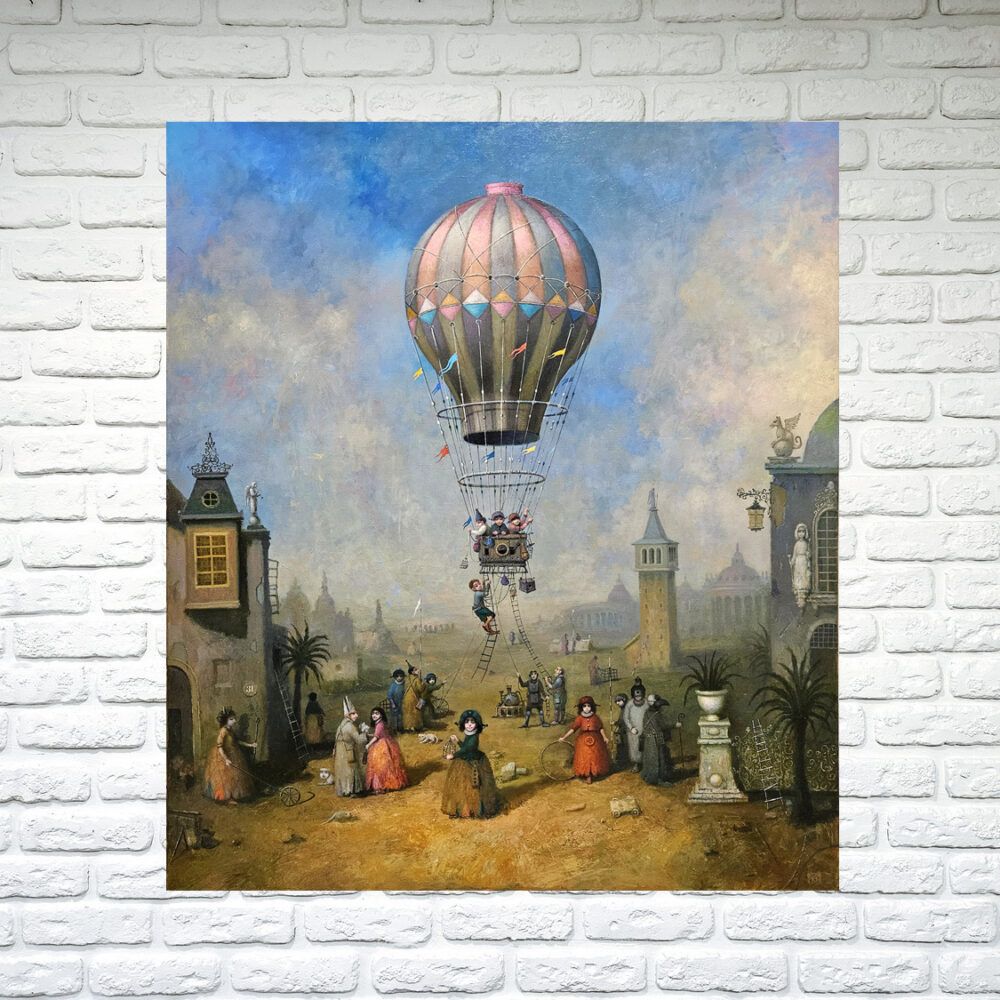 сюрреалізм картина, відомий художник Малиш сергій, велика жанрова картина, поп фанк картина, фентезі картина, фантастичний пейзаж картина, подарунок керівнику