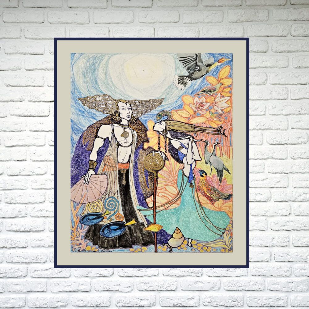 графіка купити Київ, жанрова графіка картина купити Київ, великі графічні картини купити на подарунок графіку, фантастика графіка, сюрреалізм графіка, сюрреалістична графіка