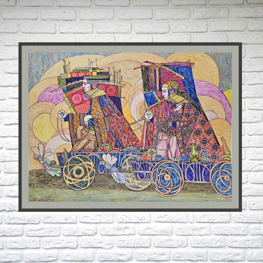 графіка купити Київ, жанрова графіка картина купити Київ, великі графічні картини купити на подарунок графіку, фантастика графіка, сюрреалізм графіка, сюрреалістична графіка