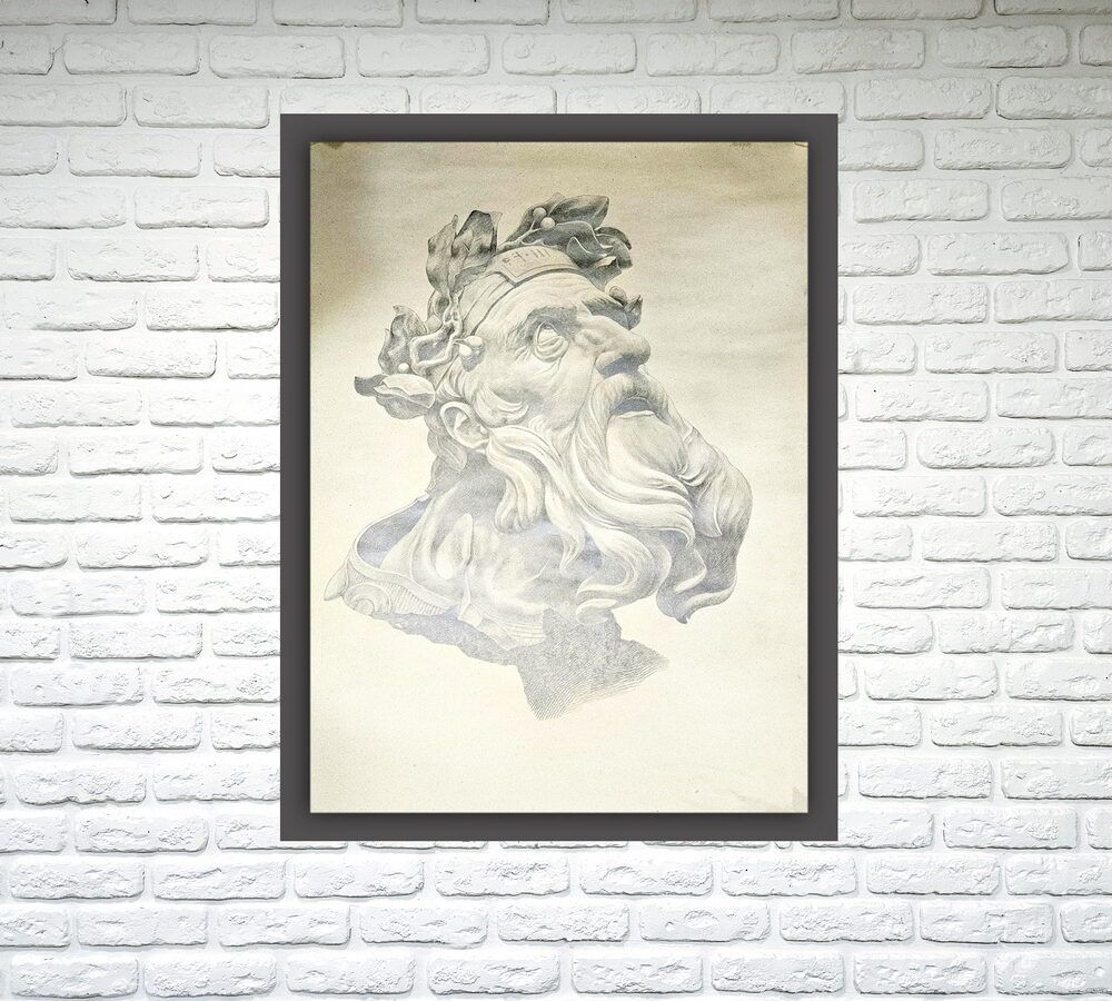 великий мислитель картина купити Київ, велика графіка купити на подарунок керівнику, ексклюзивний подарунок, віп картина, грецький філософ графіка філософ подарунок