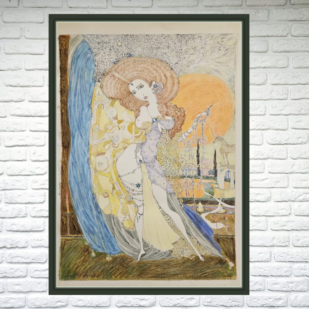 графіка купити Київ, жанрова графіка картина купити Київ, великі графічні картини купити на подарунок графіку, фантастика графіка, сюрреалізм графіка, сюрреалістична графіка. Богиня плодороддя, богиня родючості. оголена жінка картина, ню графіка, коханка картина