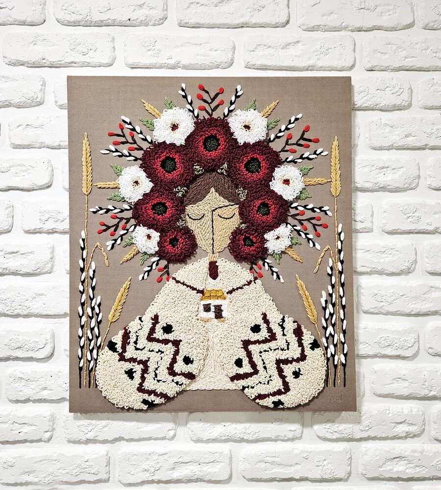 картина оберіг купити Київ, берегиня картина купити на подарунок жінці дівчині. Ексклюзивний український сувенір