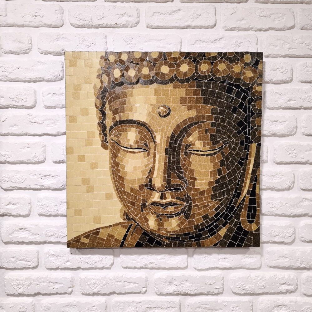 картина мозаїка купити Київ, Будда картина купити Україна, будиська картина, медитація картина з Буддою