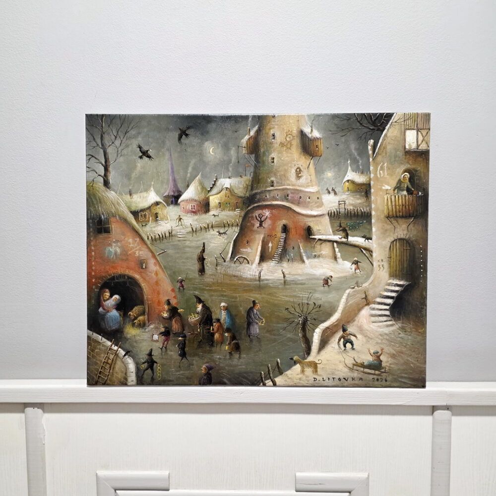 сюрреалізм картина купити Київ, фантастичний сюжет картина, фантазійні картини купити Україна, ексклюзивний живопис, фентезі для дорослих