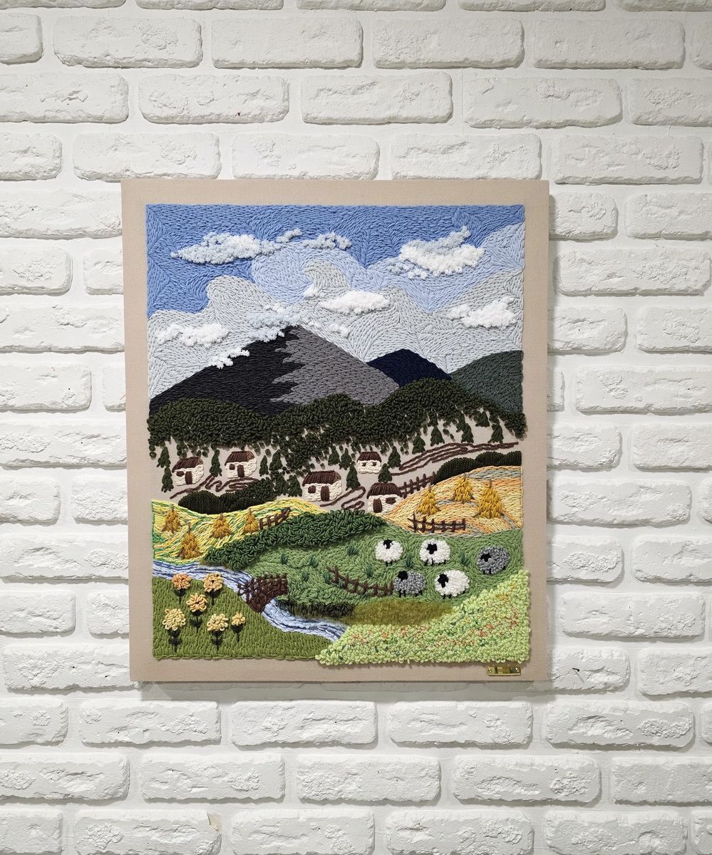 карпати картина купити Київ, карпатський пейзаж картина, вишиті карпати картина Україна, гри картина, вишиті картини, купити картини Київ Україна, картини з горами