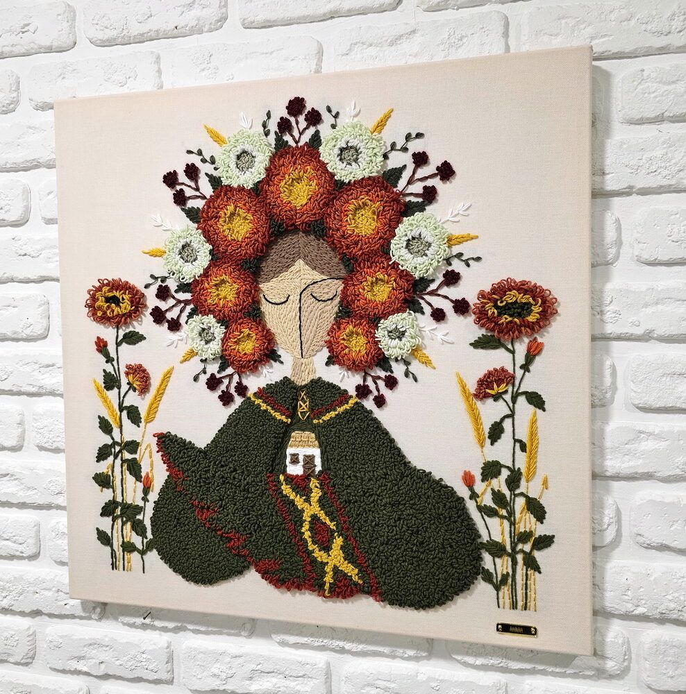 картина оберіг купити Київ, український фольклор, українська вишивка купити берегиня картина купити Україна, оберіг для дому, подарунок інозецю, подарукнок керівнику