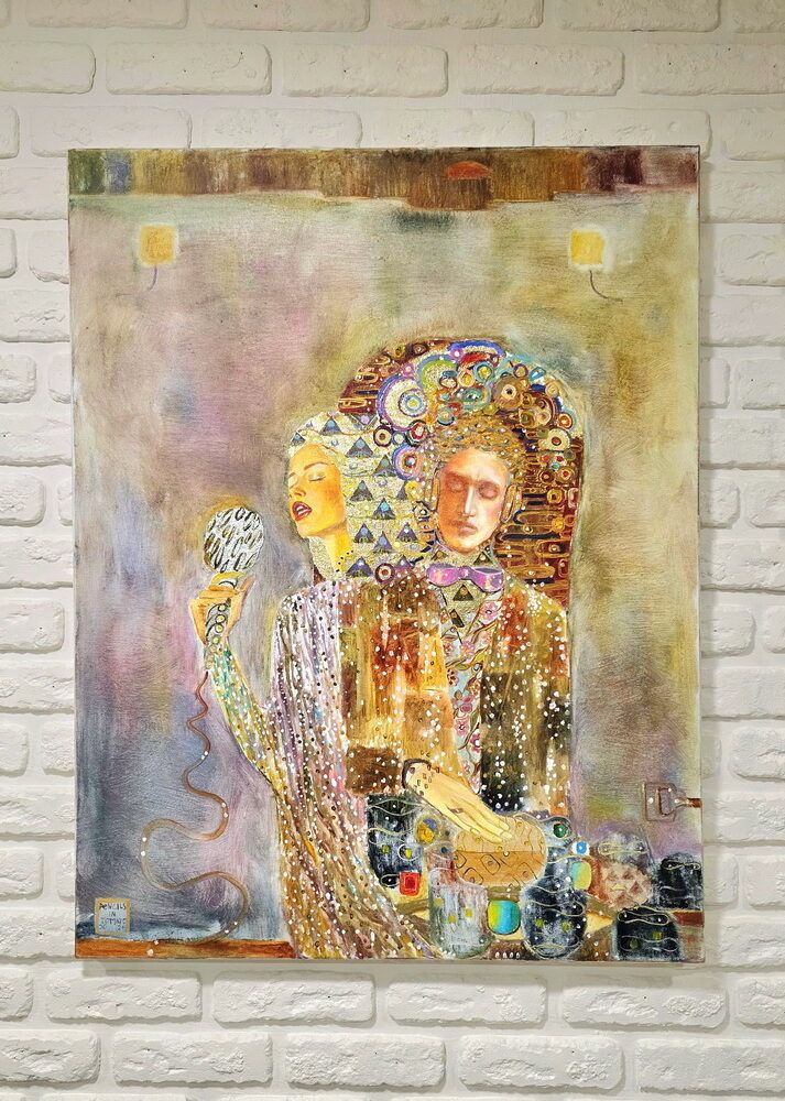 густав климт картини купити Київ, жанрові картини купити Україна, сучсний красивий живопис, картини з людьми купити , картини на подарунок