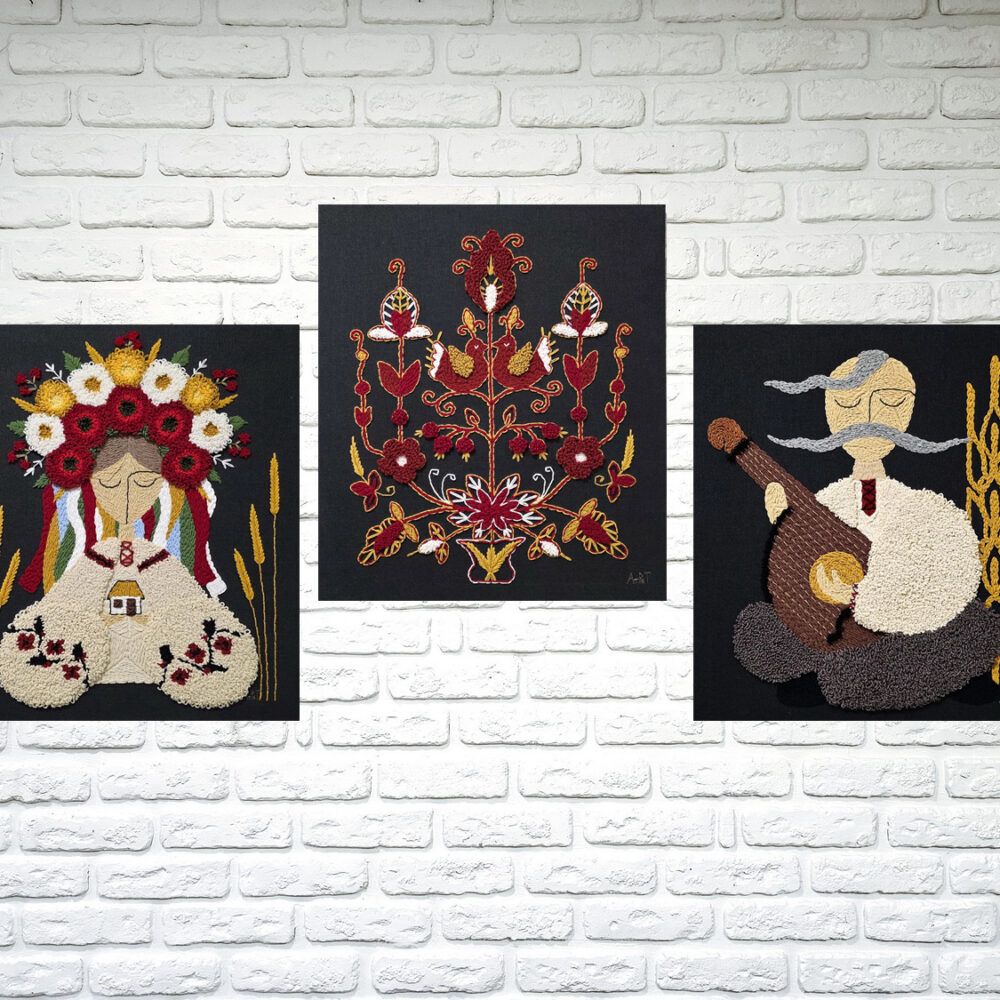 вишита картина купити Київ, оберіг для родини купити Україна