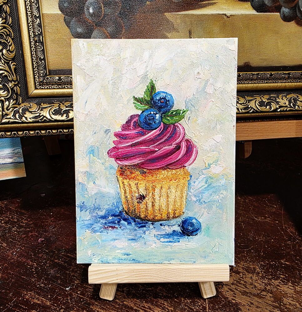 мініатюра купити Київ, купити мініатюри Україна, маленька картина на подарунок, солодке картина, тортик картина на кухню